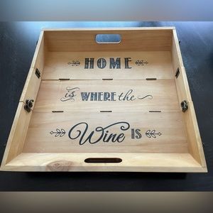 2-Way Wine Bottle Box & Serving Tray